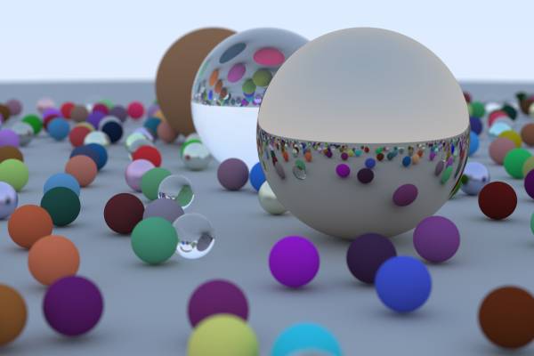  Raytracer in one weekend 